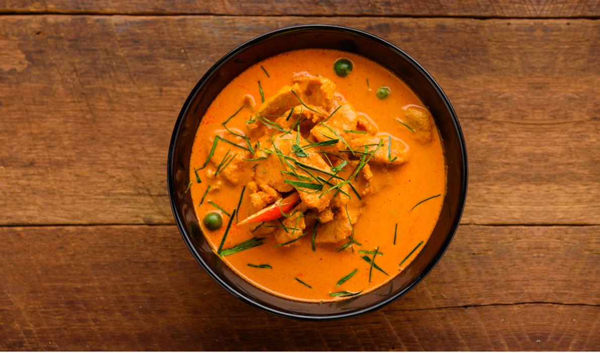 Rode curry met en groenten